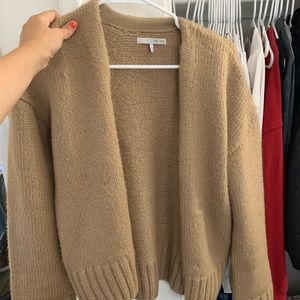 Oak + Fort tan sweater cardigan! (xs)